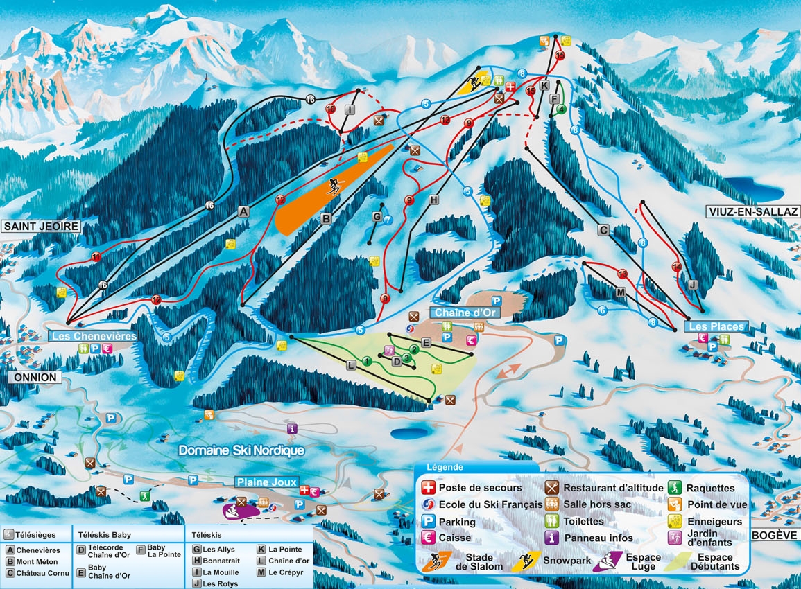 Plan des pistes